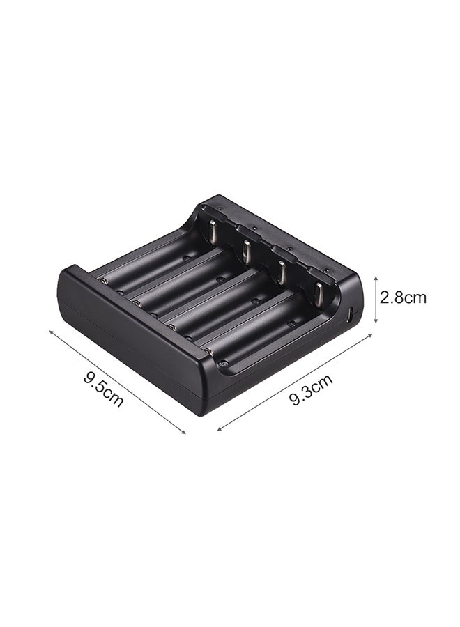 FeiyuTech 4-Slots Rechargeable Battery Charger With USB Cable Black  - Image 3