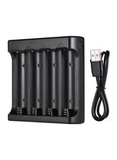 FeiyuTech 4-Slots Rechargeable Battery Charger With USB Cable Black  - Image 1