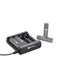 FeiyuTech 4-Slots Rechargeable Battery Charger With USB Cable Black  - Image 2