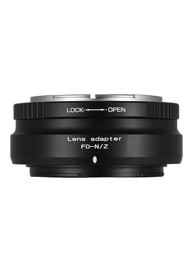 Lens Mount Adapter Ring For Canon FD Lens To Nikon Z6 Z7 Black  - Image 5