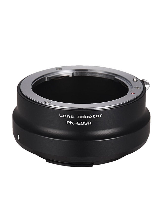 Lens Mount Adapter Ring For Pentax PK Lens To Canon EOS Black  - Image 1