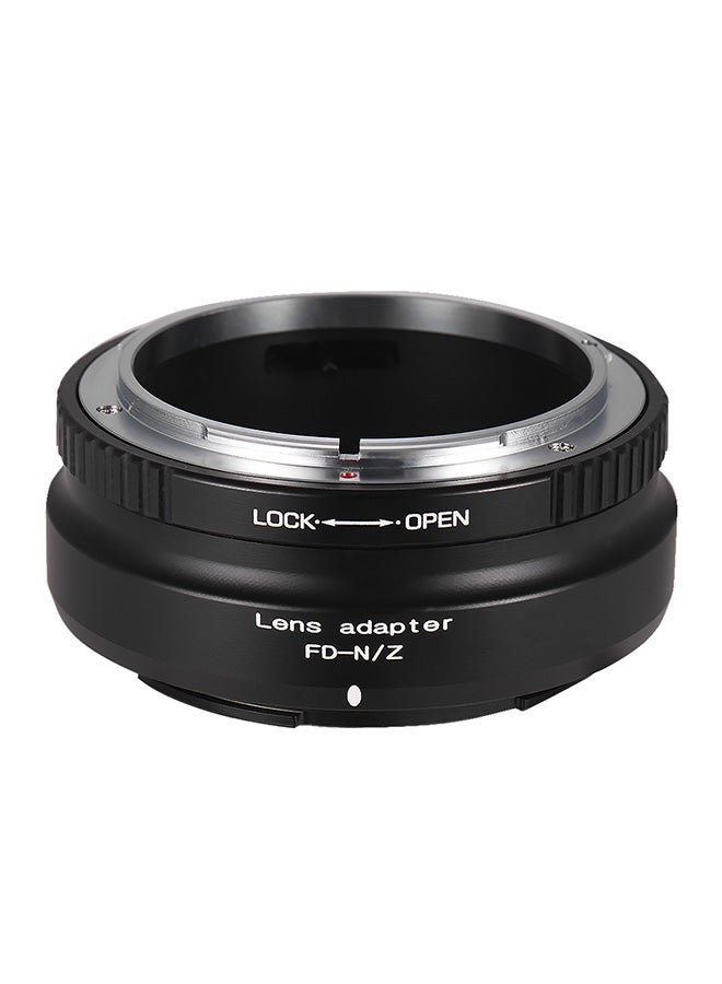 Lens Mount Adapter Ring For Canon FD Lens To Nikon Z6 Z7 Black  - Image 3