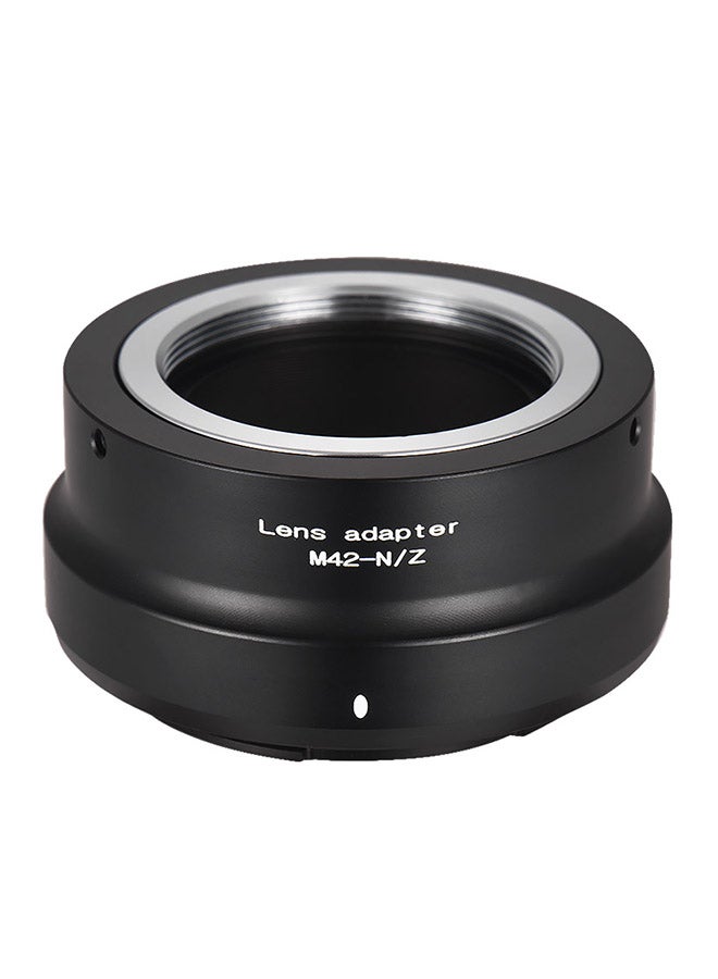 Lens Mount Adapter Ring For M42-Mount Lens To Nikon Z6 Z7 Black  - Image 1