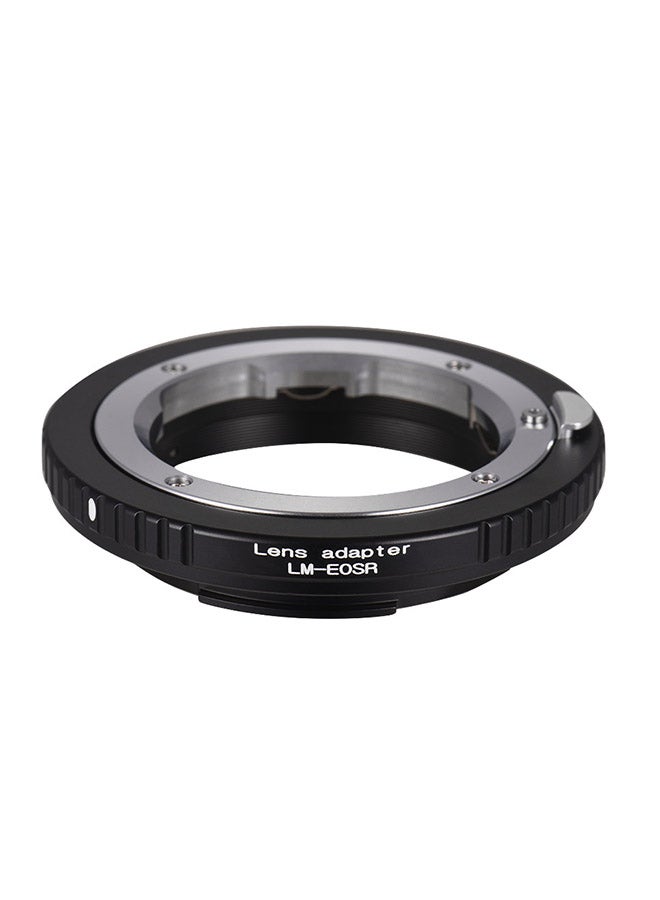 Lens Mount Adapter Ring For Leica LM Lens To Canon EOS Black  - Image 1