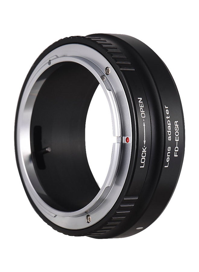 Lens Mount Adapter Ring For Canon FD Lens To Canon EOS Black  - Image 3