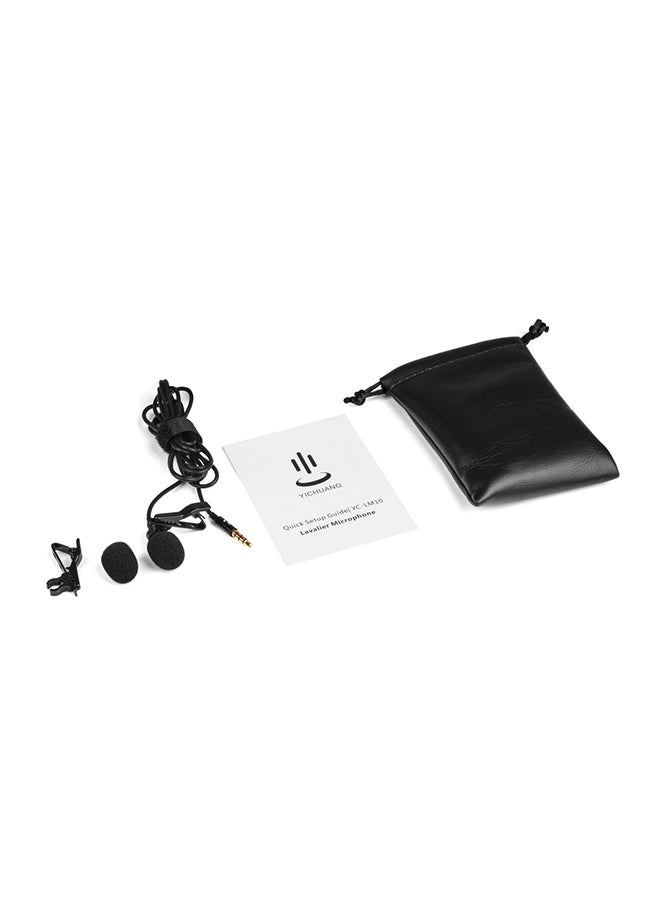 3.5mm Wired Clip-on Microphone LM10 Black  - Image 2