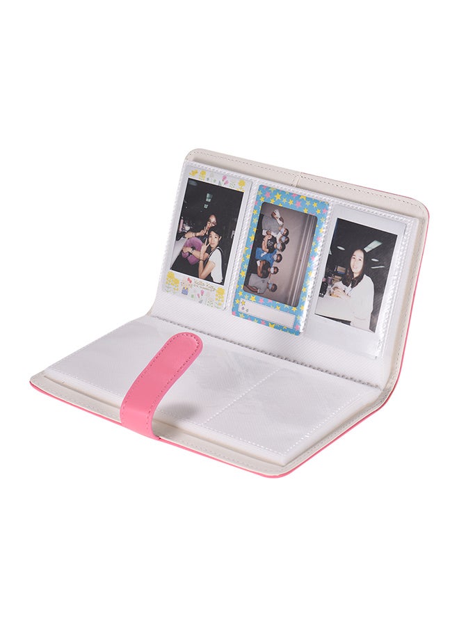 108-Pockets Portable Mini Photo Album Pink