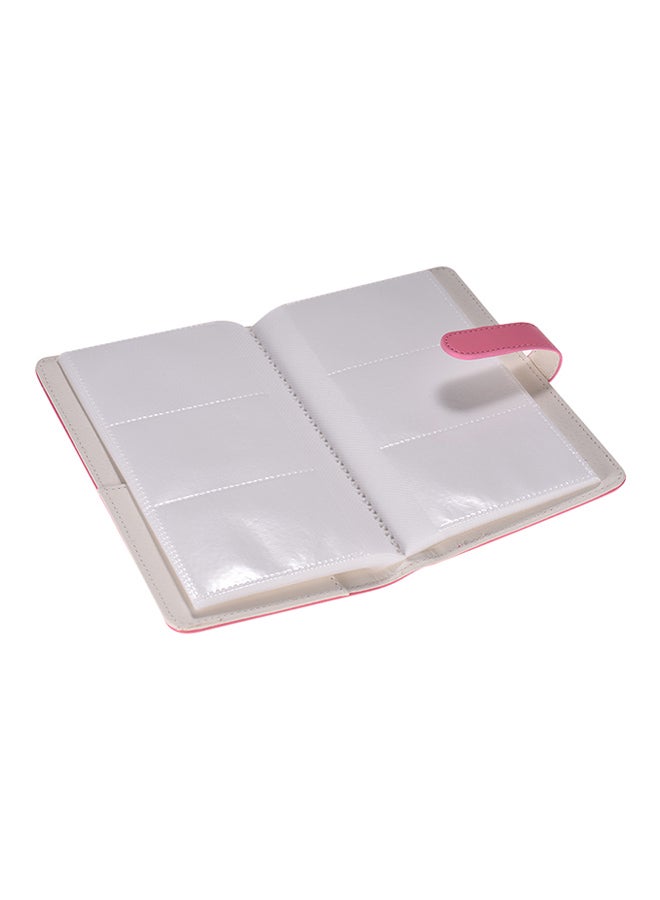108-Pockets Portable Mini Photo Album Pink