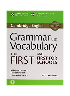 Grammar And Vocabulary For First And First For Schools Book With Answers And Audio Paperback English by Barbara Thomas