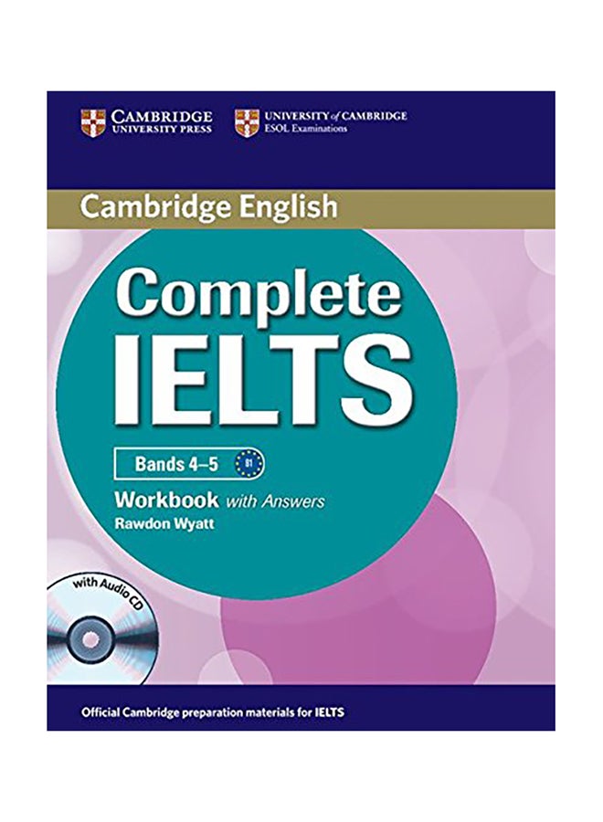 Complete Ielts Bands 4-5 Workbook With Answers With Audio Cd Hardcover English by Rawdon Wyatt