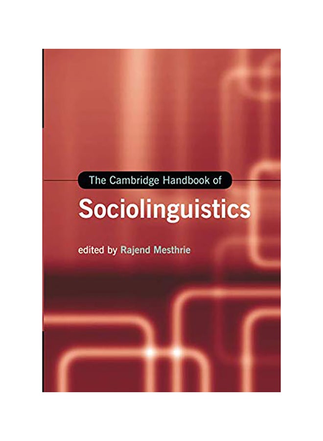 The Cambridge Handbook Of Sociolinguistics paperback english 