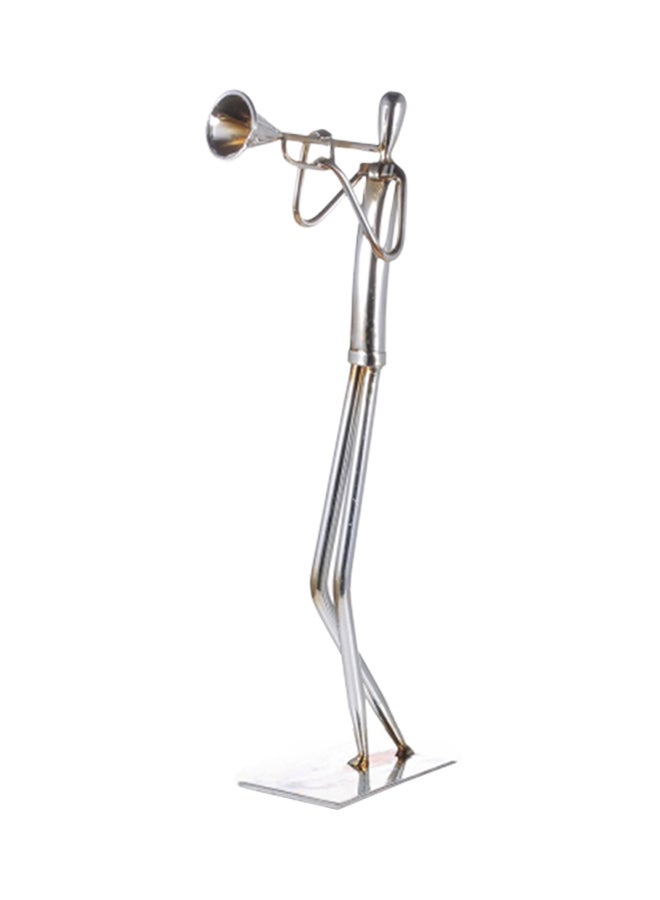 TOOARTS Orchestra Trumpet Metal Sculpture Silver - Image 1
