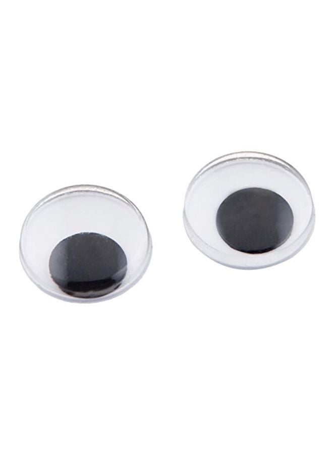 داريس عيون هزازة لاصقة من 118 قطعة أبيض/ أسود