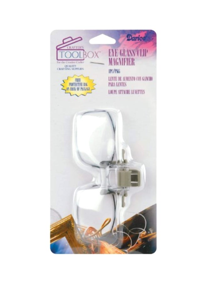 داريس عدسات مكبرة للنظارة الطبية مزودة بمشبك تركيب شفاف