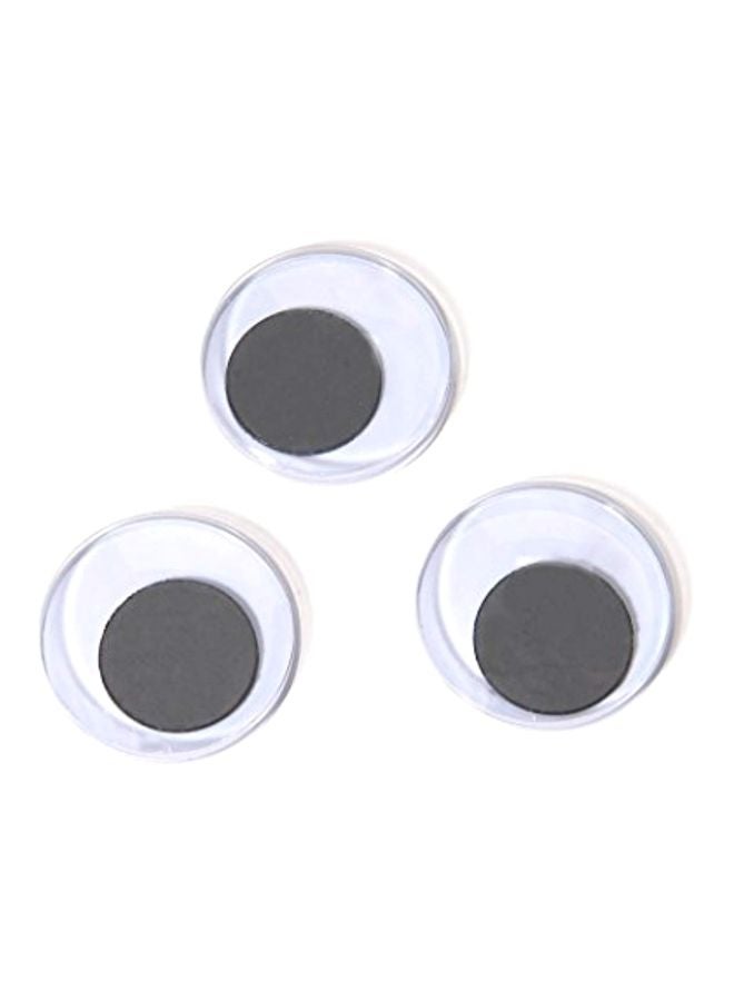 Darice 34-Piece Paste-On Wiggle Eyes White/Black