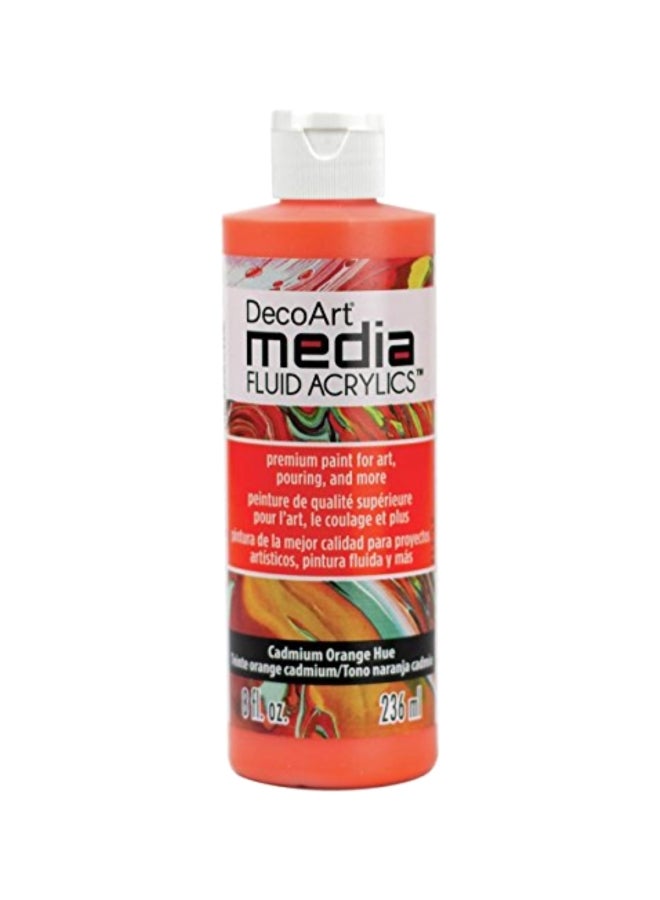 ديكو آرت لون أكريليك ميديا فلويد كادميوم برتقالي هيو