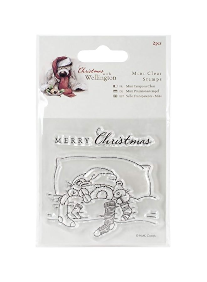 Wellington Christmas Stamps-Bedtime Clear