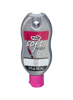 Tulip Soft Metallics Fabric Paint Metallic Silver