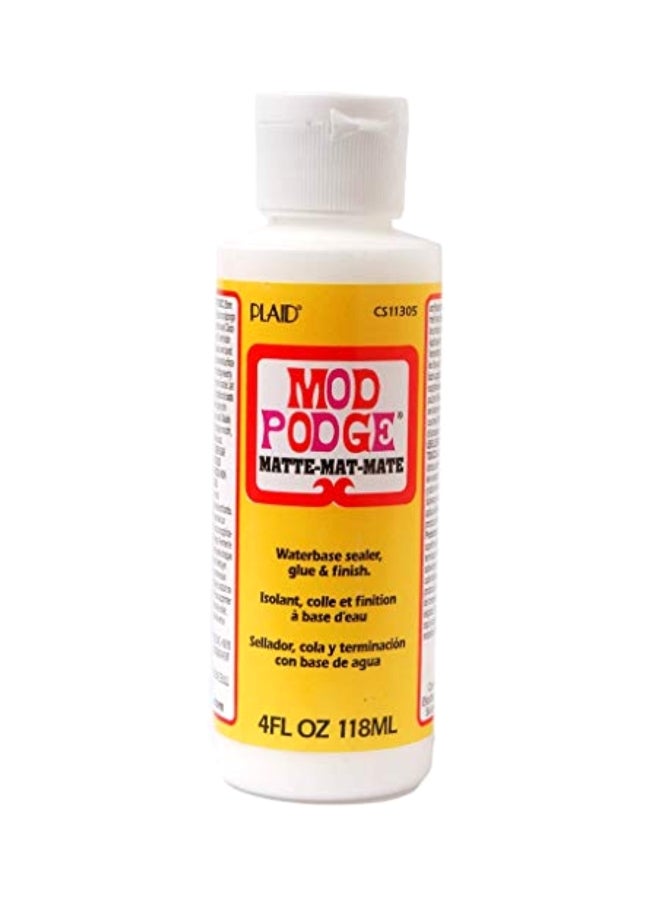 Mod Podge Waterbase Matte Sealer White - Image 1