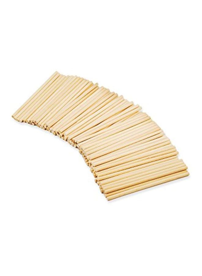 Multicraft Imports 100-Piece Krafty Kids Craft Dowel Set Beige - Image 2