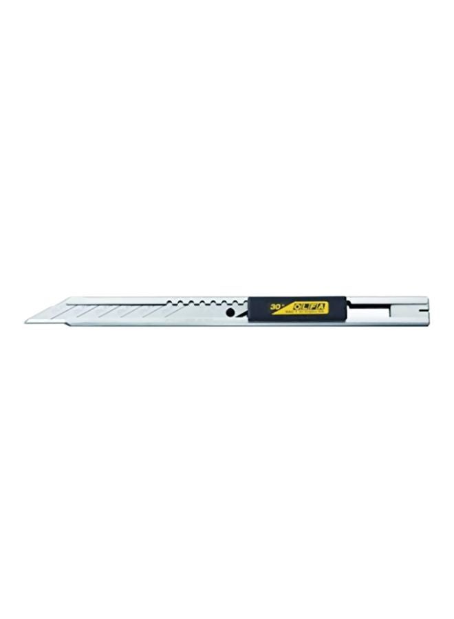 OLFA Stainless Steel Graphics Knife Silver/Black/Yellow  - Image 1