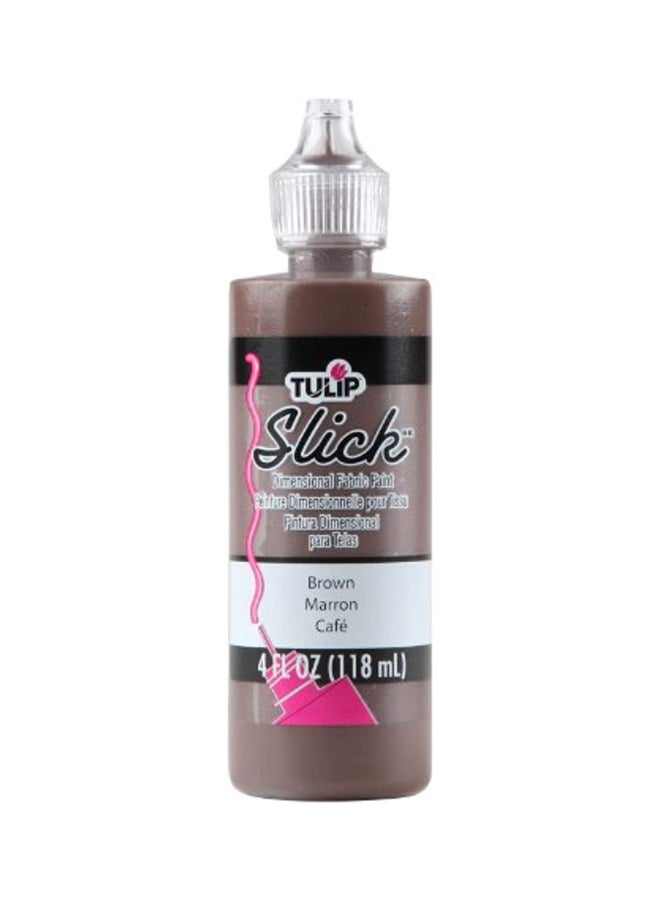 Slick Dimensional Fabric Paint Brown
