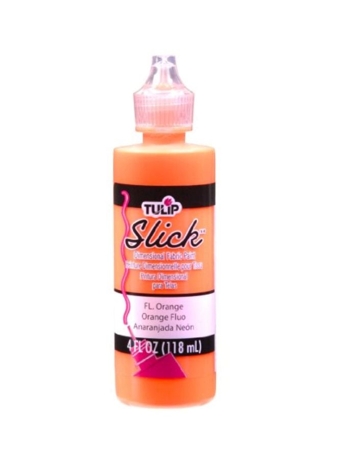 Slick Dimensional Fabric Paint Orange