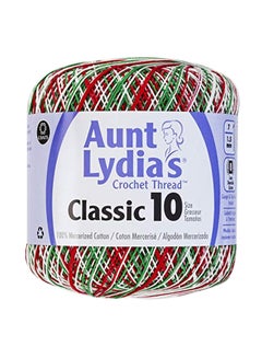 Coats Crochet Classic Crochet Thread Red/White/Green 