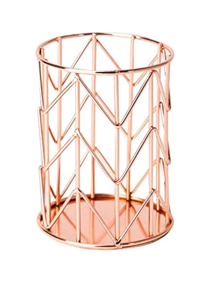 U Brands Metal Pencil Cup Rose Gold  - Image 1
