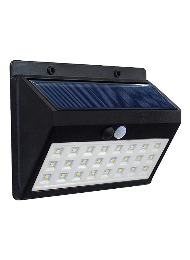 30 LED Solar Power Infrared Human Body Sensor Wall Light Black 17.5 x 11.5 x 5cm - Image 1