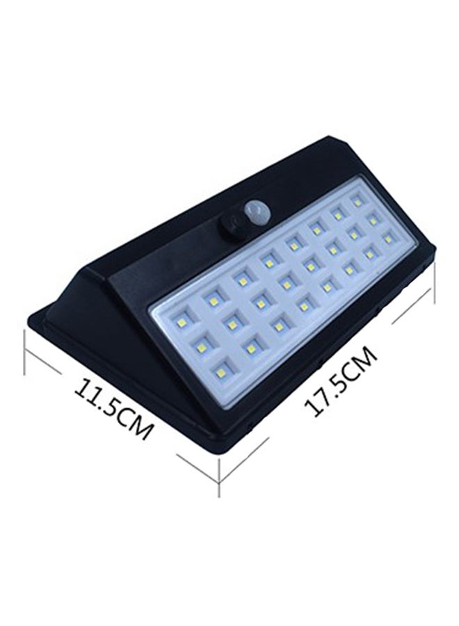 30 LED Solar Power Infrared Human Body Sensor Wall Light Black 17.5 x 11.5 x 5cm - Image 2