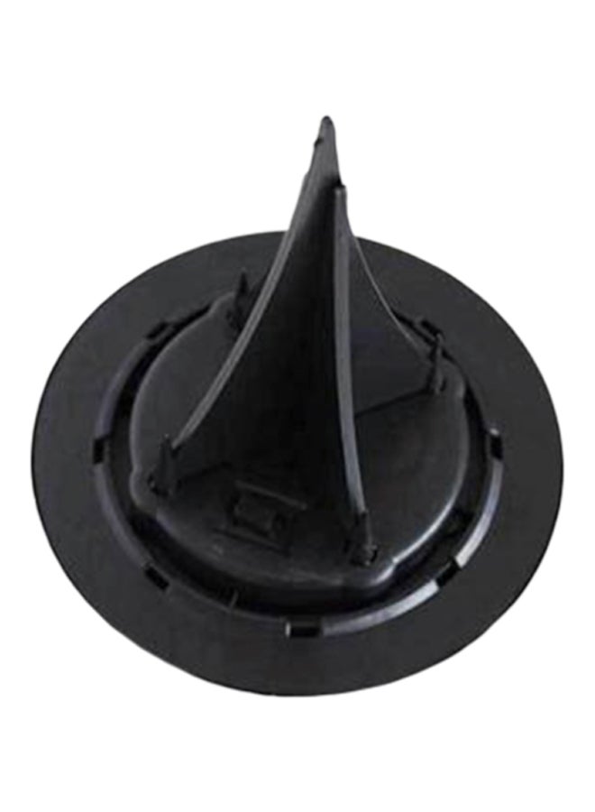 2 LED Solar Power Lawn Light Silver/Black 13 x 11.5cm - Image 1