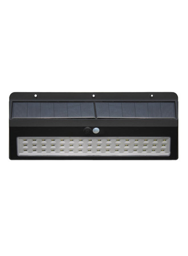 48 LED Solar Power Human Body Sensor Wall Lamp Black 32 x 11cm - Image 1