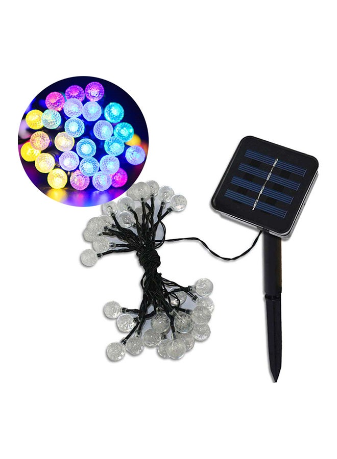 50 LED Solar Power Outdoor Bubble Decorative Lights 7 Meters Clear/Black 12 x 6.5cm