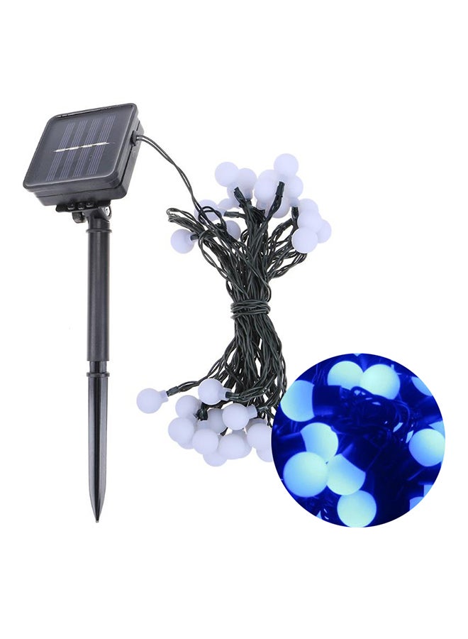 30 LED Solar Power Outdoor Ball Decorative Lights 6 Meters White/Black 21 x 6cm - Image 1