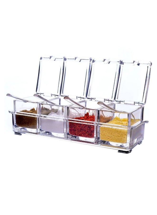 Cool Baby 4-Piece Spiece Container Set Clear 440grams 