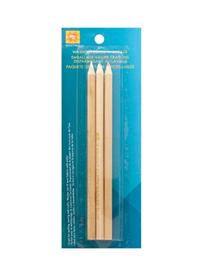 Wright Products - 3-Pack  Washout Pencils Beige - Image 1