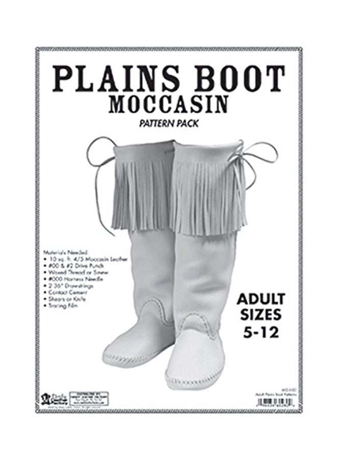 Tandy Leather - Plains Boot Moccasin Pattern Pack Grey - Image 1