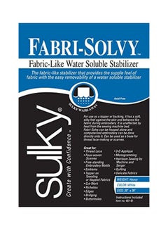Sulky Fabri-Solvy Soluble Stabilizer Black/White/Blue 
