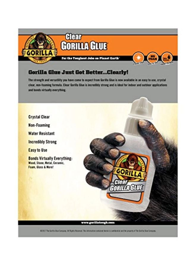 Gorilla Water Resistant Glue Clear  - Image 3