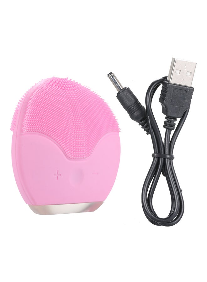 Rechargeable Electric Facial Cleanser Tool Pink - Image 2