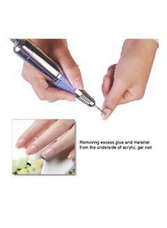 Generic 30-Piece Carbide Nail Pedicure Drill Bit Gel Polishing Set Silver  - Image 2