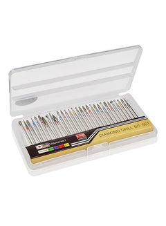 Generic 30-Piece Carbide Nail Pedicure Drill Bit Gel Polishing Set Silver  - Image 1