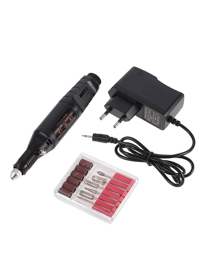 Electric Nail Drill Pedicure And Manicure Machine Black - Image 1