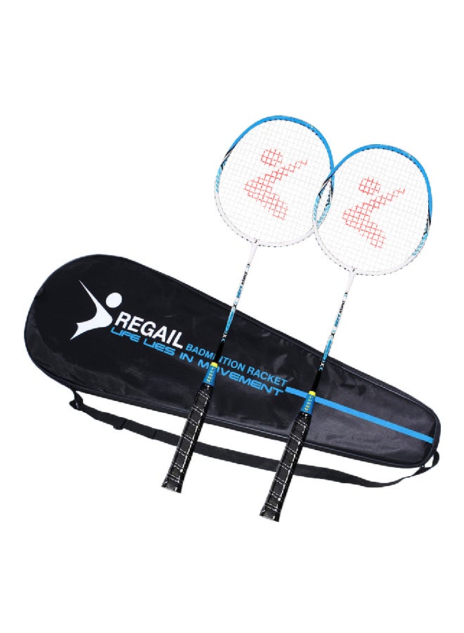 REGAIL 2 Player Badminton Racket Sports Cover Bag 380grams 