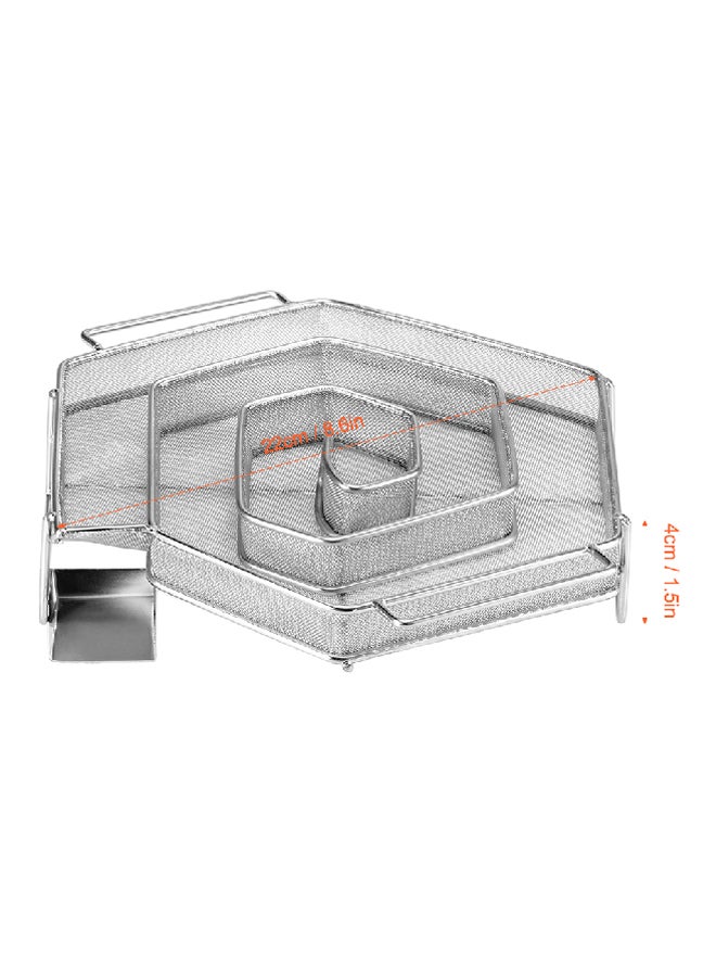 LIXADA - BBQ Stainless Steel Smoking Grill Box Silver - Image 1