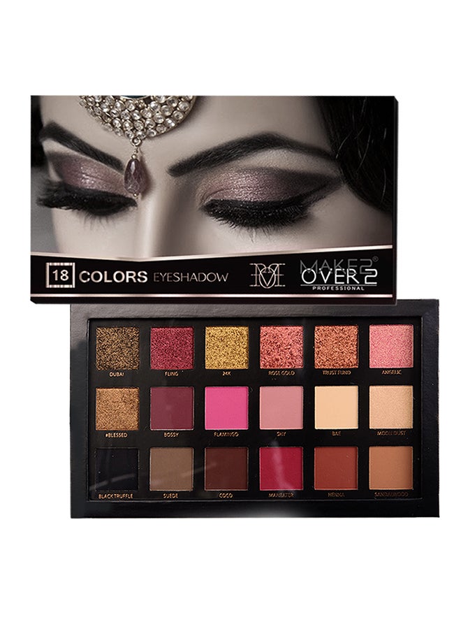 باليت شدو يتكون من 18 لون  - M2201