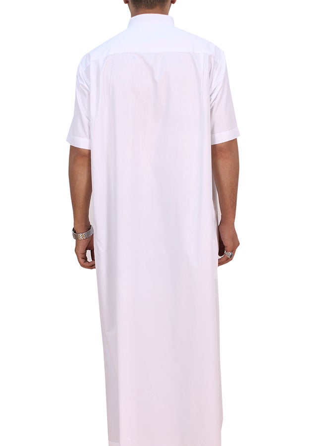 الوجاهة - ثوب سادة أبيض - Image 1