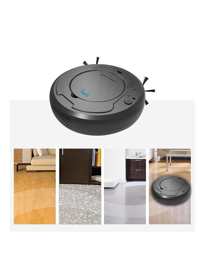 3-In-1 Rechargeable Intelligent Sweeping Robot H24230 Black  - Image 3