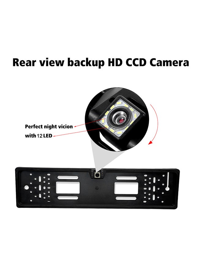 Generic European License Plate Frame Reverse Camera  - Image 2